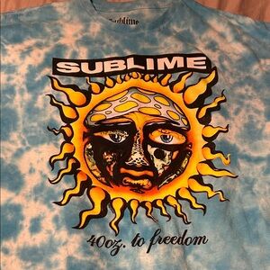 Torrid Blue Tie-Dye Sublime Graphic Tee